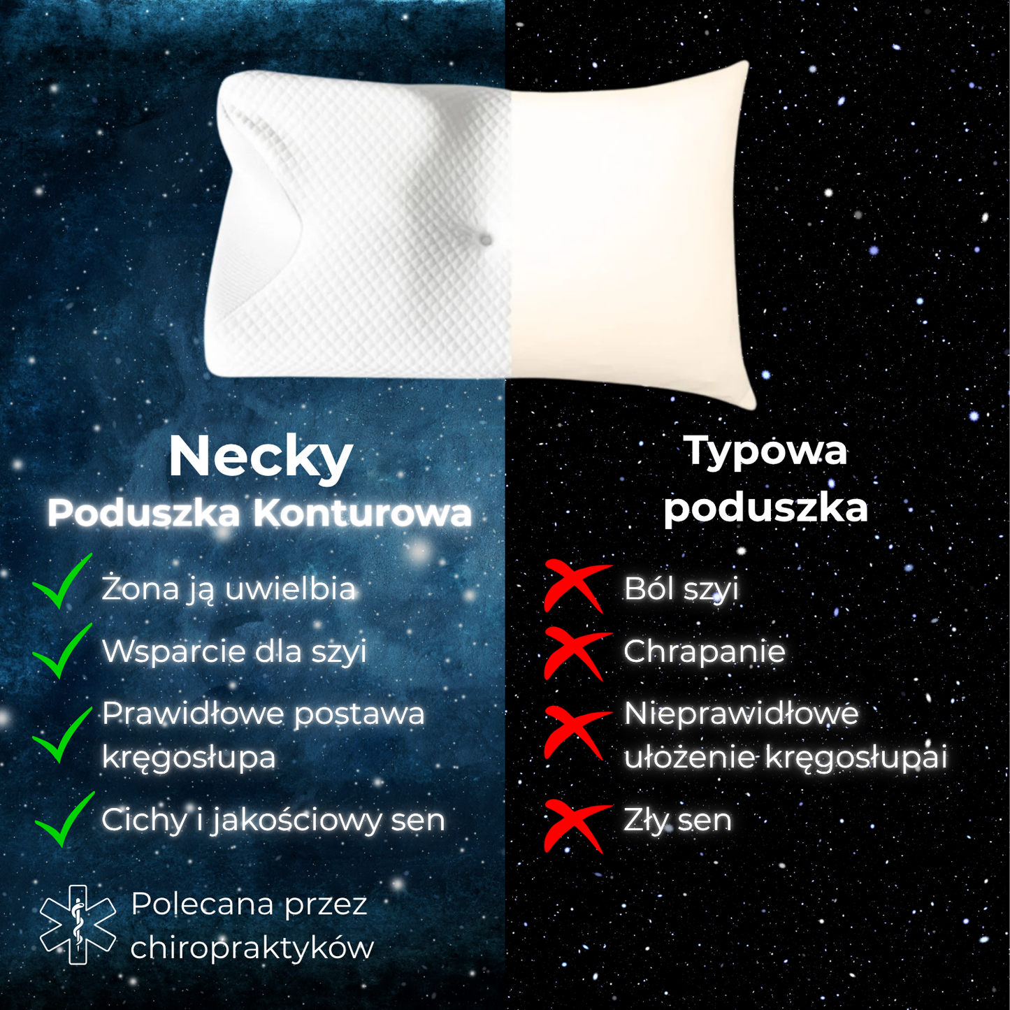 Poduszka Konturowa Necky